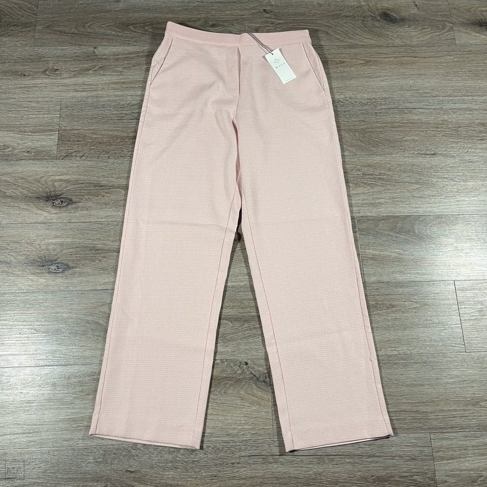 NEW Wayf Women's‎ Pull On Pants Office Feminine Coquette L Pink